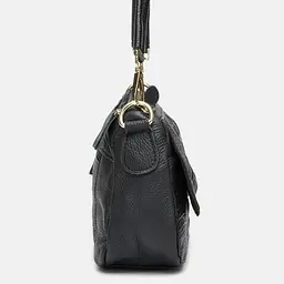 Жіноча шкіряна сумка Borsa Leather K1211-black - мініатюра 4