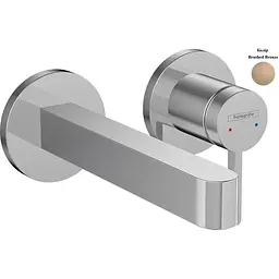 Змішувач для умивальника Hansgrohe Finoris прихованого монтажу з виливом 22.8 см brushed bronze 76050140
