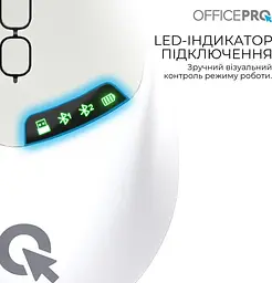 Мышь OfficePro Silent Click Wireless White (M520W) - миниатюра 10