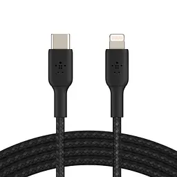 Кабель Belkin USB-C > Lightning заряджання/синхронізації 2м, 30Вт, Type-C, плетений, чорний teh0013728 - мініатюра 2