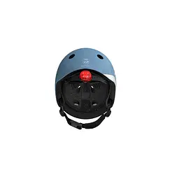 Шолом захисний Scoot and Ride світловідбиваючий, з ліхтариком, 45-51 см (XXS/XS), сіро-синій (SR-210225-STEEL) - мініатюра 7