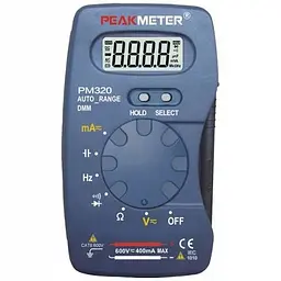 Мультиметр портативний із функцією вимірювання ємності та частоти PeakMeter PM320