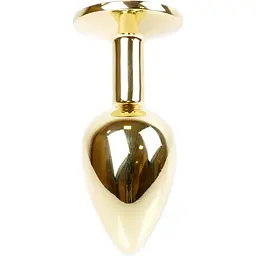 Анальна пробка Boss Of Toys Boss Series - Jewellery Gold Plug Light Blue S, BS6400022, Золотий / Голубой - мініатюра 6