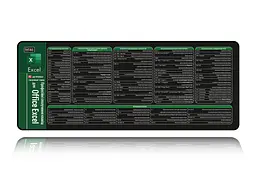 Великий килимок для мишки WorkPlaceShop Поєднання клавіш для Excel 1000 x 400 мм