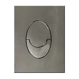 Панель змиву пластикова Koer KT-0606-07 157x198x3mm, кнопка закруглена графіт KR5712, Графит - мініатюра 4