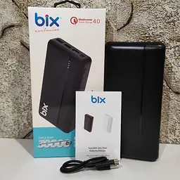 Power Bank Портативний Акумулятор Bix 30000 mAh 3x USB 22,5 Вт Чорний (PB302) - мініатюра 5