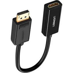 Перехідник Display Port M to HDMI F 4K30Hz black Ugreen (40363) - мініатюра 2
