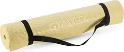Килимок (мат) для фітнесу та йоги Gymtek Queenfit 0,5см жовтий - мініатюра 2