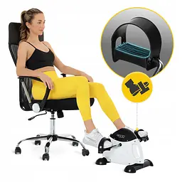 Міні велотренажер 4FIZJO Active 2 в 1 для рук та ніг White/Black (P-5905973406413) - мініатюра 2