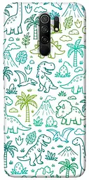TPU чохол Demsky Dino pattern для Xiaomi Redmi 9