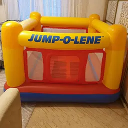 Батут дитячий надувний Intex Jump-O-Lene 174×174×112 см, манеж для стрибків з захисною сіткою, 3–6 років, 54 кг - мініатюра 6