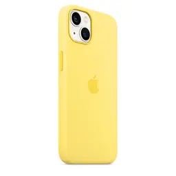 Чохол Silicone Case з MagSafe для Apple iPhone 13 (6.1) (Lemon Zest) ААА [69876] - мініатюра 3
