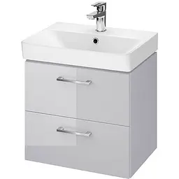 Тумба з умивальником Cersanit Lara Mille Slim 50 сіра S801-355