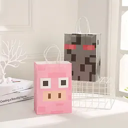 Подарунковий пакет Minecraft Ендермен — паперовий пакет з ручками для дитячого подарунка - мініатюра 2