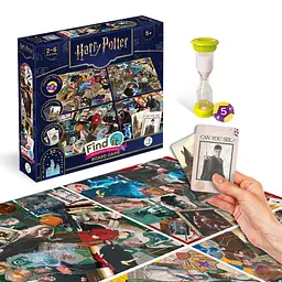 Дитяча настільна гра "Find it: Harry Potter" 200585 4 двосторонні поля 80 ігрових карток 2-6 гравців - мініатюра 3