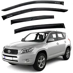 Дефлектори вікон вітрові для Toyota Rav 4 2006-2013 Скотч 3M Voron Glass (VT20806)