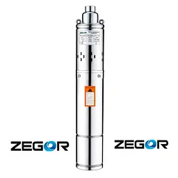 Насос глибинний шнековий Zegor 4QGD1.8-50-0,55 кабель 10 м 30412 - мініатюра 2