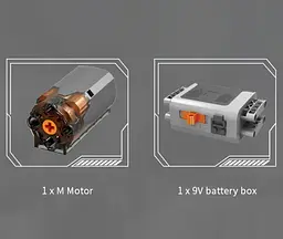 Конструктор двигун Mould King PAGANI Turbocharged V12 Engine моторозований для дітей та дорослих 761 деталей - мініатюра 8