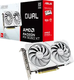 Відеокарта AMD Radeon RX 9060 XT 16GB Asus Dual White (DUAL-RX9060XT-16G-WHITE)