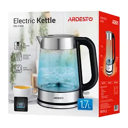Електрочайник Ardesto 1.7 л Strix скло сріблясто-чорний kuh0015338 - мініатюра 8