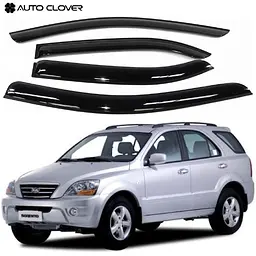 Дефлектори вікон вітровики для KIA Sorento 2003-2008 4 шт (Auto Clover)