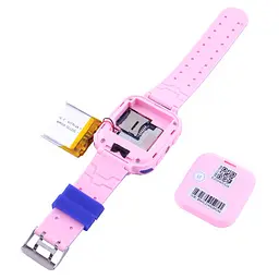 Подарунковий дитячий розумний смарт-годинник Smart Baby Watch Q12 (В-5) з SIM-картою кнопкою SOS камерою і GPS Рожевий - мініатюра 4
