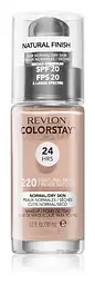 Тональний крем Revlon Colorstay Makeup Normal and Dry Skin SPF 20 відтінок 220 (Natural Beige) 30 мл (423031) - мініатюра 2