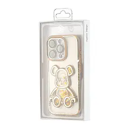 Чохол Shining Bear Case Protected Camera iPhone 15 Pro Gold - мініатюра 2