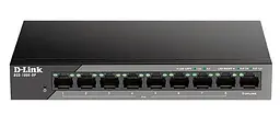 Комутатор D-Link DSS-100E-9P 8xFE PoE, 1xGE, 92W (DSS-100E-9P)