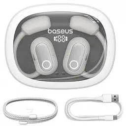 Навушники бездротові Baseus Eli Fit Open-Ear True білі (A00073200213-00) - мініатюра 7