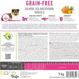 Сухий корм Brit Care Dog Grain-free Puppy для цуценят, беззерновий з лососем, 12 кг - мініатюра 7