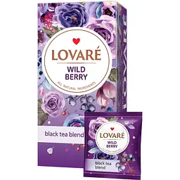 Чай чорний Lovare Wild berry 48 г (24 шт. х 2 г) - мініатюра 3