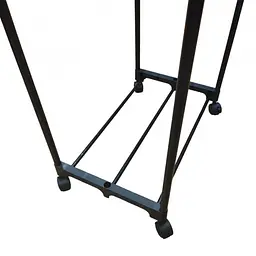 Стійка-вішалка для одягу та взуття пересувна чорна Double Pole Clothes Horse Mini - мініатюра 2