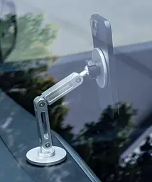 Автодержатель XO C148 Universal Magnetic metal 360° rotating Holder серебристый (7109739) - миниатюра 5