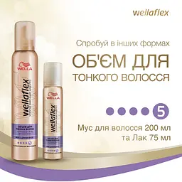 Лак для волосся Wellaflex Об'єм Суперсильна фіксація, для тонкого волосся, 250 мл - мініатюра 9