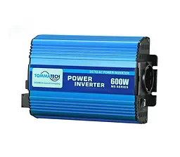 Інвертор напруги Tommatech MS600, 12 V/220 V, 600 Вт, апроксимована синусоїда, 1 розетка, USB, клеми - мініатюра 2