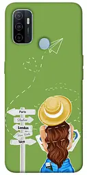 Чохол Demsky Travel girl для Oppo A53 / A32 / A33