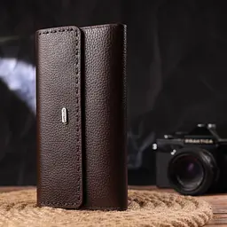 Місткий жіночий гаманець з натуральної шкіри Canpellini 21660 коричневий - мініатюра 8