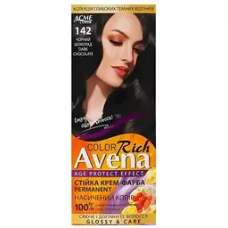 Крем-фарба AVENA Rich Color 142 Чорний шоколад