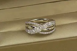 Кільце Xuping Jewelry Нахльост 17 р сріблясте