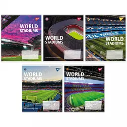 Набір зошитів учнівських Yes World Stadium лінія 48 аркушів 10 шт 767133