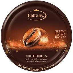 Льодяники Kalfany Coffee Candies зі смаком кави 150 г (4002590000619)
