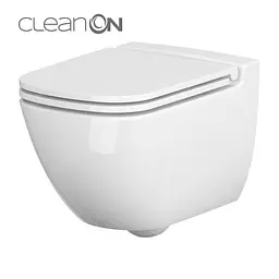 Підвісний унітаз Cersanit Caspia New CleanOn з сидінням Slim duraplast Soft Close K701-103