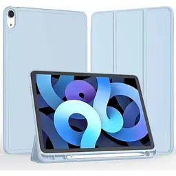Чохол-книжка BeCover Tri Fold Soft TPU з кріпленням Apple Pencil для Apple iPad Air 4/5 2020/2022 10.9" Light Blue (711108) - мініатюра 7