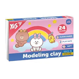 Пластилін YES 24 кол 480г Line Friends (540683)