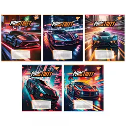 
Зошити учнівські 18 аркушів лінія Yes Prostreet, 25 шт. в упаковці
