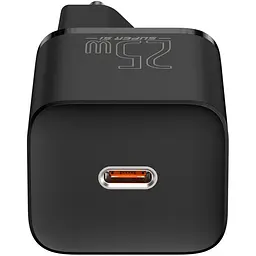 Мережевий зарядний пристрій Baseus Super Si Quick Charger 1C 25W Black (CCSP020101) [78687] - мініатюра 4