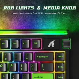 Ігрова магнітна дротова клавіатура Attack Shark R85 / Дротове підключення / Magnetic Switch / Black - мініатюра 5