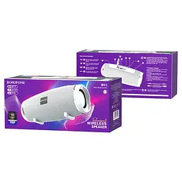 Портативна bluetooth колонка Borofone BR3 TWS grey - мініатюра 2