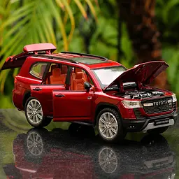 Колекційна металева модель автомобіля АвтоЕксперт Toyota Land Cruiser 300 GR Sport з інерцією, світлом та звуком 1:24 - мініатюра 4